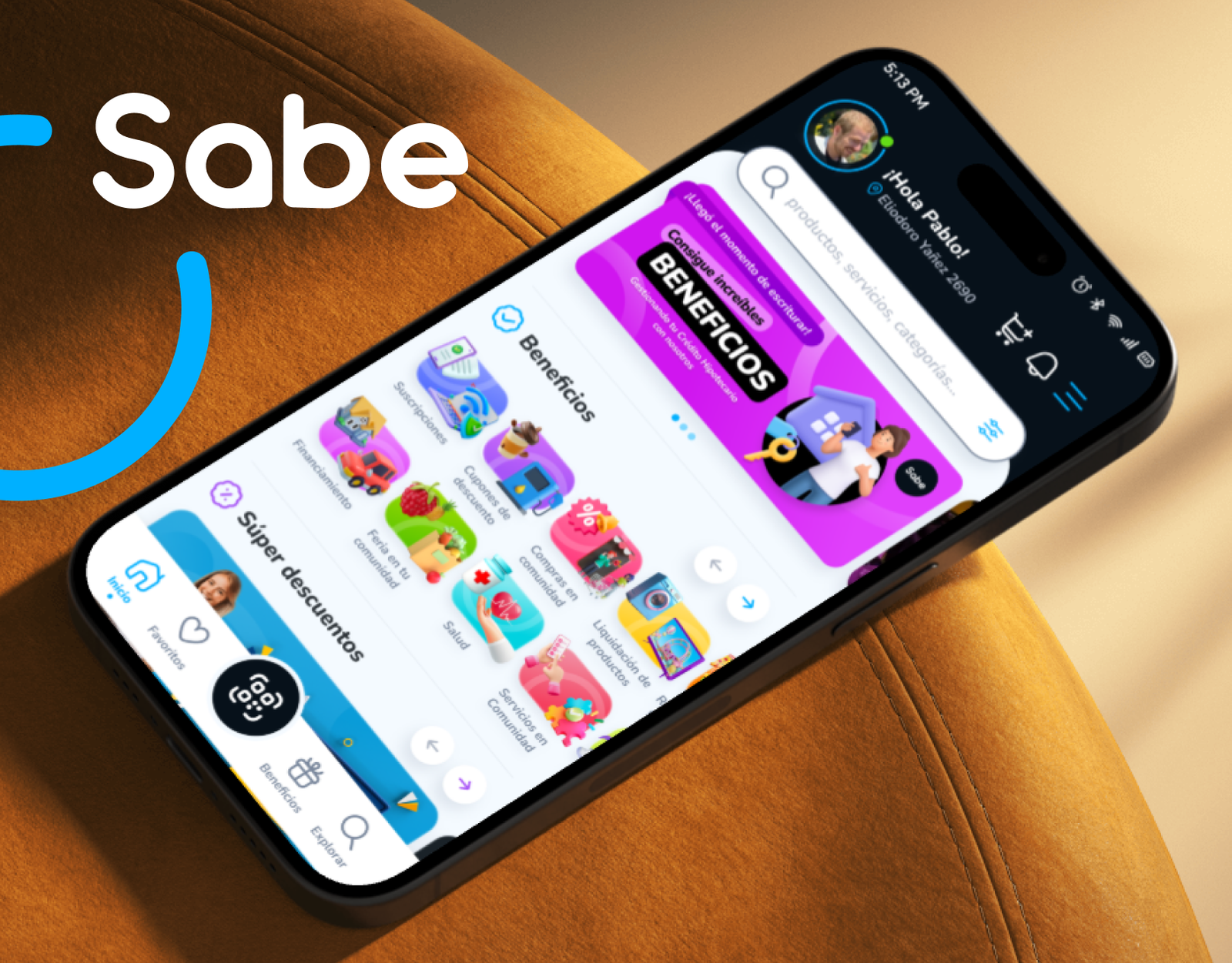 Sabe, app de beneficios para comunidades