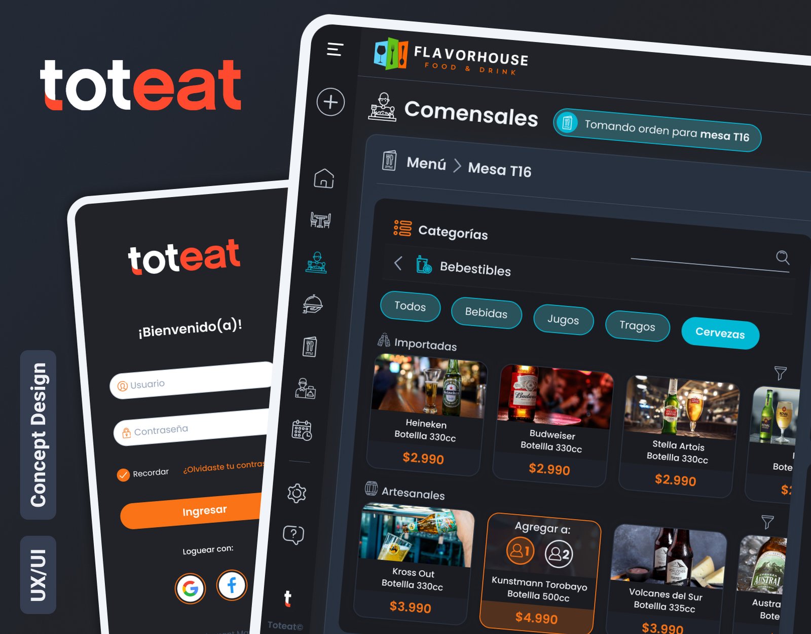 Toteat, software gastronómico