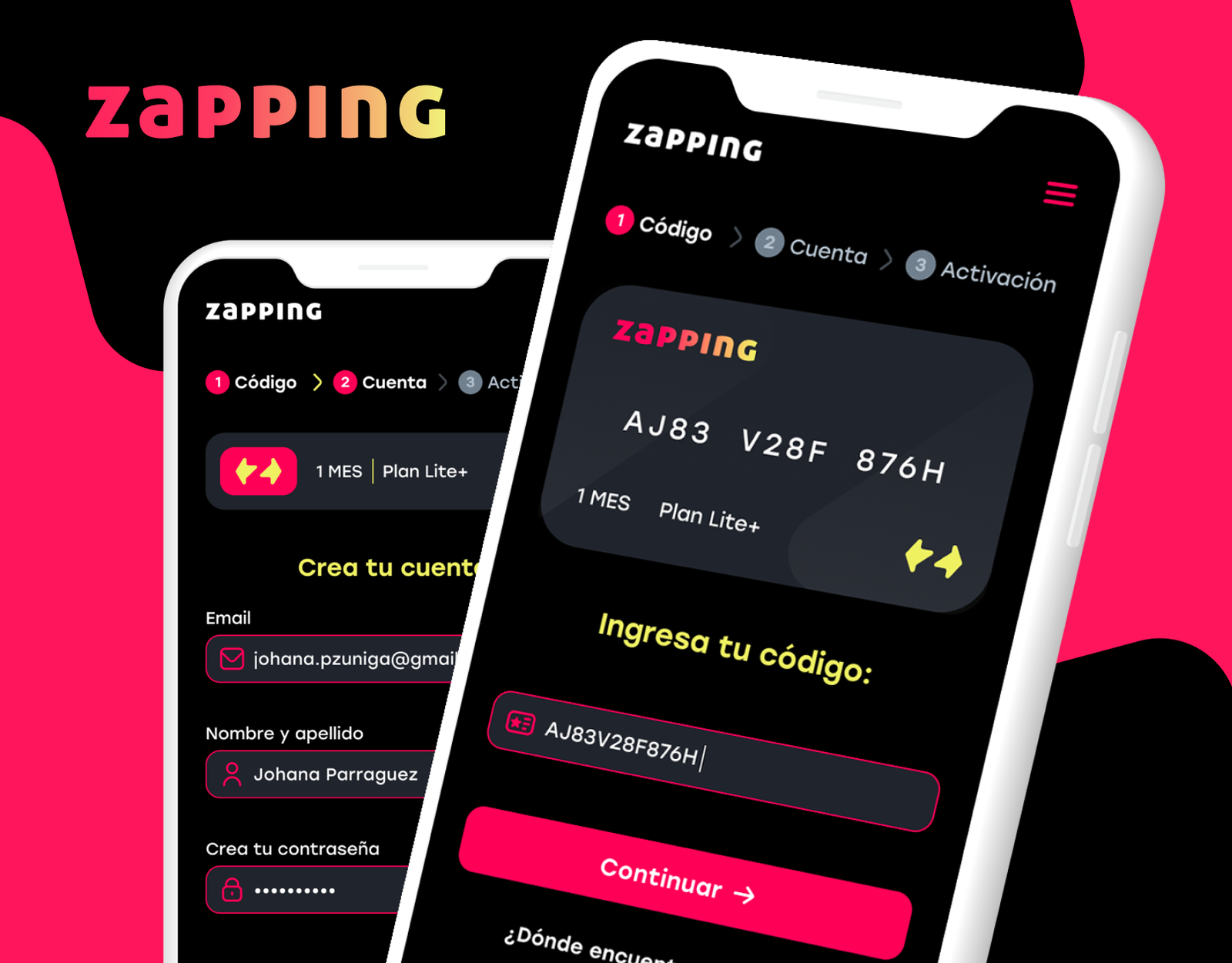 Zapping Prepago, flujo de activación